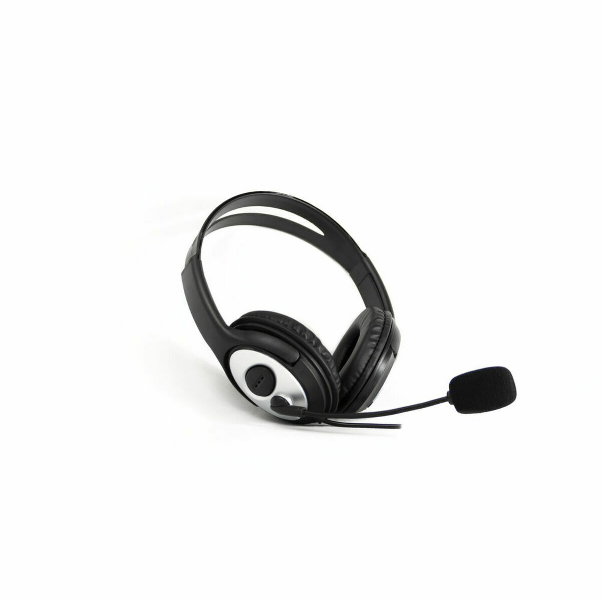 Hodetelefoner med Mikrofon CoolBox coolCHAT 3.5 Svart
